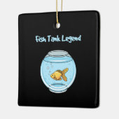 Aquarium Keeper - vistankregel Keramisch Ornament (Links)