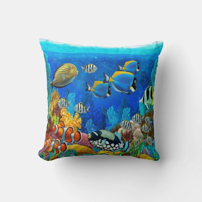 Aquarium Kussen (Voorkant)