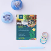 Aquarium levert aangepaste flyer (Enkel)