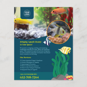 Aquarium levert aangepaste flyer