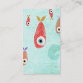 Aquarium marin Cartes de visite aquatiques (Dos)