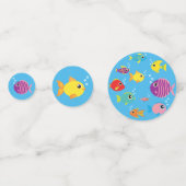 Aquarium Poisson Anniversaire Table Décor Confetti (Devant)