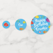 Aquarium Poisson Anniversaire Table Décor Confetti (Derrière)