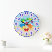 Aquarium pour enfants Poisson Horloge avec chiffre (Maison)