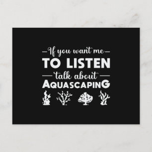 Aquarium praat over aquascapsule Funny Aquarist Briefkaart