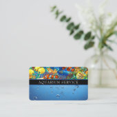 Aquarium-reinigingsdienst Visitekaartje (Staand voorkant)