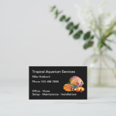 Aquarium Services Professional Visitekaartje (Staand voorkant)