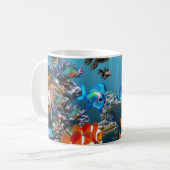 Aquarium-stijl Koffiemok (Voorkant links)