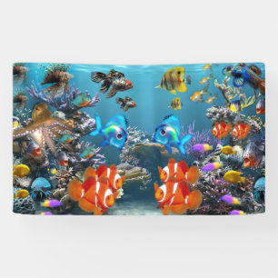 Aquarium-stijl Spandoek