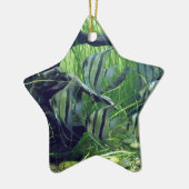 Aquarium Striped Fish Keramisch Ornament (Links)