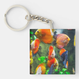 Aquarium Thema Fish Tank Sleutelhanger