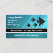 Aquarium tropical Cartes de visite (Devant)