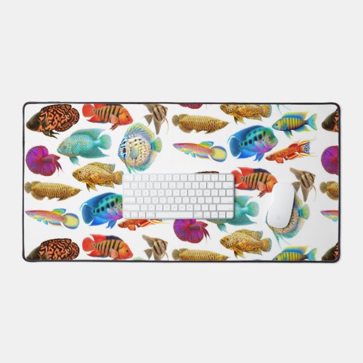 Aquarium tropical coloré Poisson (Clavier et souris)