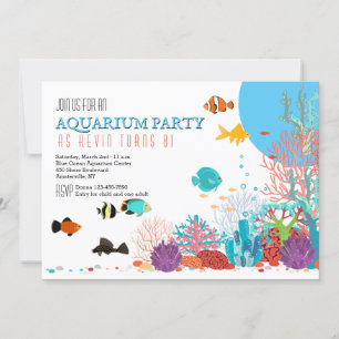 Aquarium-uitnodiging Kaart
