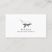 Aquarium Whale Visitekaartje (Voorkant)