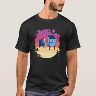 Aquariums Vissen Tank-Vissen aquaristiek Vintage A T-shirt