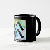 "AQUARIUS" 11 oz. Mok RINGER COFFEE (Voorkant rechts)