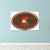 Aquarius 2008 canvas afdruk (Insitu (Houten vloer))