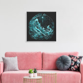 Aquarius—20 janvier-18 février Imprimer la toile (Insitu(Salon))