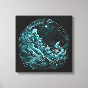 Aquarius—20 janvier-18 février Imprimer la toile