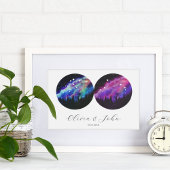 Aquarius Aries Personalized Couples Horoscope Poster