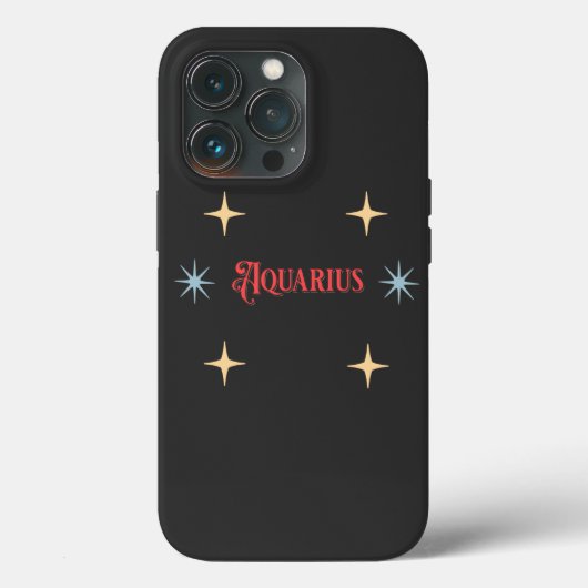 Aquarius Astrological Sign Case-Mate iPhone Case (Achterkant)