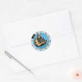 aquarius astrologisch zodiale teken ronde sticker (Envelop)