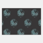 Aquarius Astrology Star Design Wrapping Paper (Voorkant)