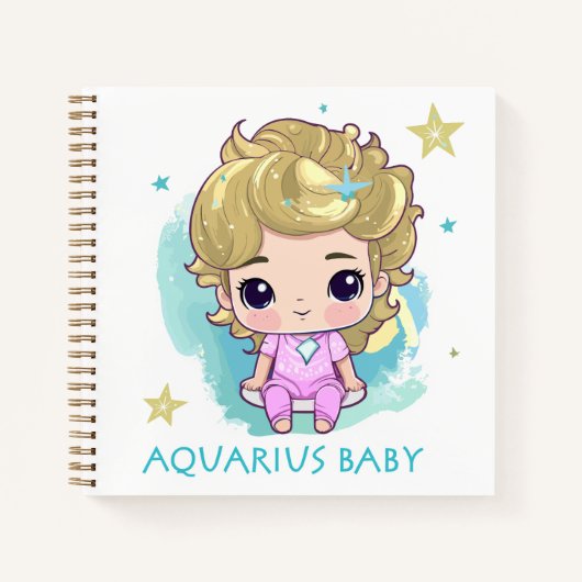 Aquarius Baby 4 Notitieboek (Voorkant)