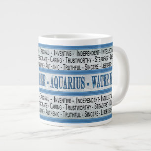 AQUARIUS - BEARER D'EAU - JUMBO MUG - TEXTE