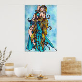 Aquarius Belly Dancer Poster (Keuken)