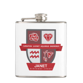 Aquarius Birthday Crest™ for January 20-31 Heupfles