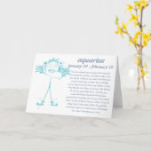 Aquarius [ - BitchScope - ] Carte d'anniversaire (Fleur jaune)