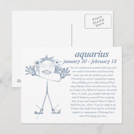 Aquarius [ - BitchScope - ] Carte postale (Devant / Derrière)