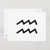 Aquarius Briefkaart (Voorkant / Achterkant)