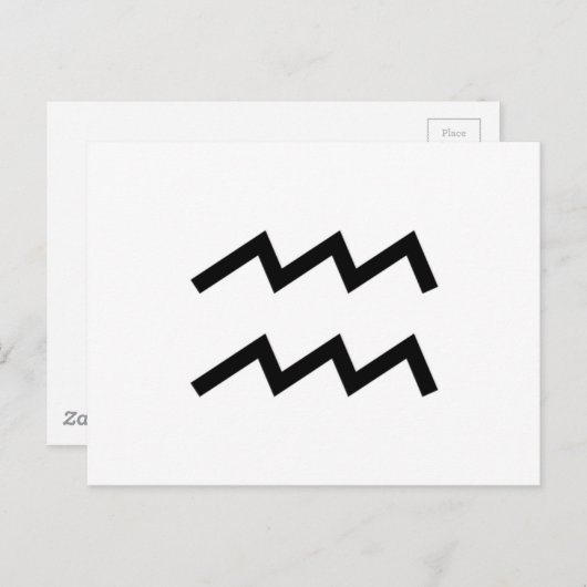 Aquarius Briefkaart (Voorkant / Achterkant)