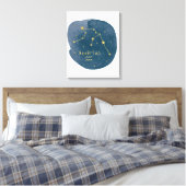 Aquarius Canvas Afdruk (Insitu (Slaapkamer))
