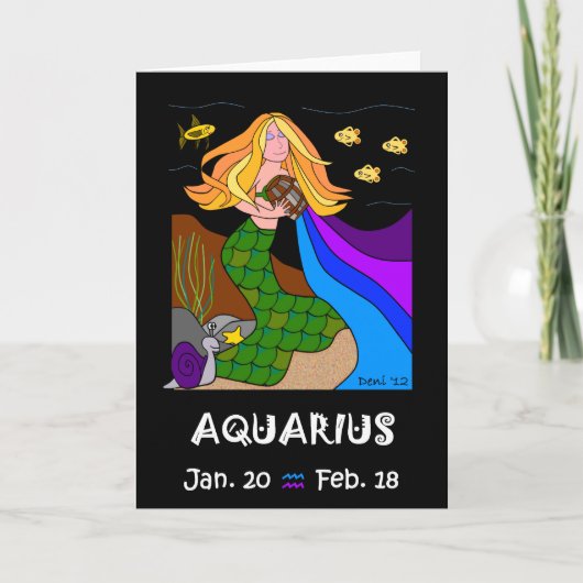 AQUARIUS - CARTE D'ACCUEIL (Devant)
