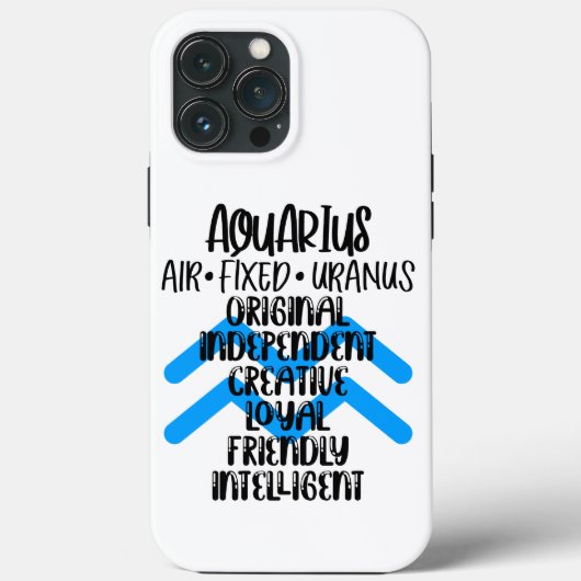 Aquarius Case-Mate iPhone Case (Achterkant)