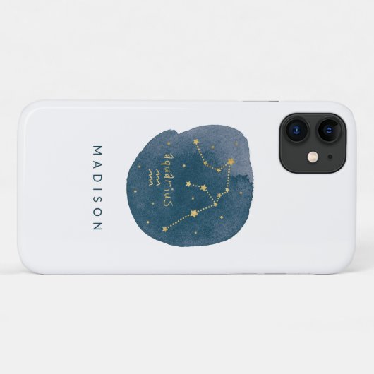 Aquarius Case-Mate iPhone Case (Achterkant (horizontaal))