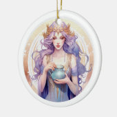 Aquarius Ceramic Ornament (Links)