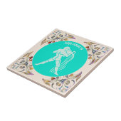 Aquarius Ceramic Tile Tegeltje (Zijkant)