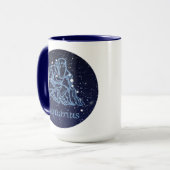 Aquarius Constellation and Zodiac Sign with Stars Mok (Voorkant links)