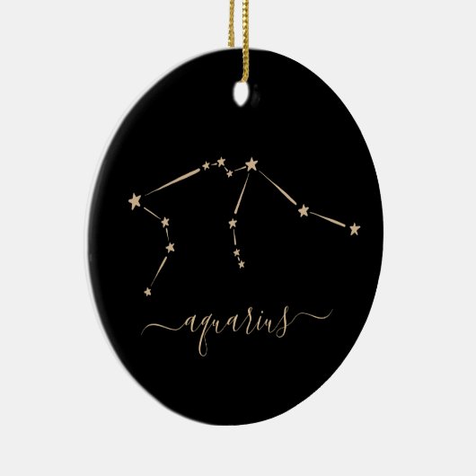 Aquarius Constellation Ceramic Ornament (Rechts)