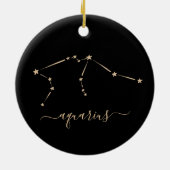 Aquarius Constellation Ceramic Ornament (Achterkant)