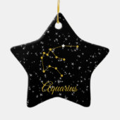 Aquarius Constellation Keramisch Ornament (Voorkant)