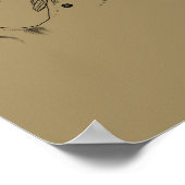 Aquarius Constellation Map door Hevelius Poster (Hoek)