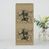 Aquarius Constellation Map Hevelius 1690 op Taupe (Staand voorkant)