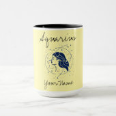 Aquarius Constellation Minimalist Line Art Mok (Midden)