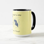 Aquarius Constellation Minimalist Line Art Mok (Voorkant rechts)